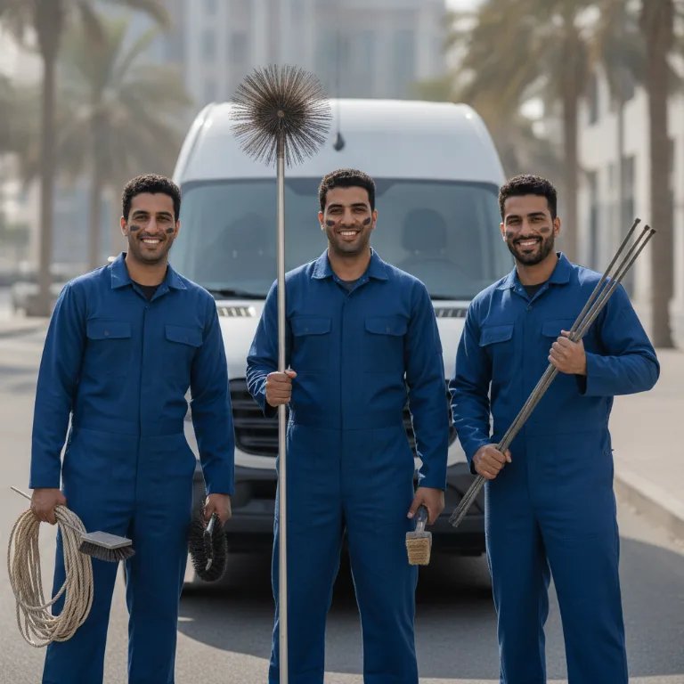 منظف مداخن فريق في دبي فيستيفال سيتي